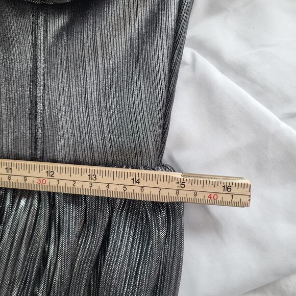 $750 BRONX AND BANCO Florence Metallic Strapless Maxi Dress Gown L Free People - Picture 13 of 16